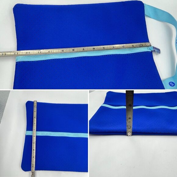 Weight Watchers Women's Zippered Shoe Bag 13"X11" Blue - Picture 8 of 11